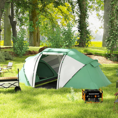 Outsunny 4-6 Man UV Protection Camping Tent