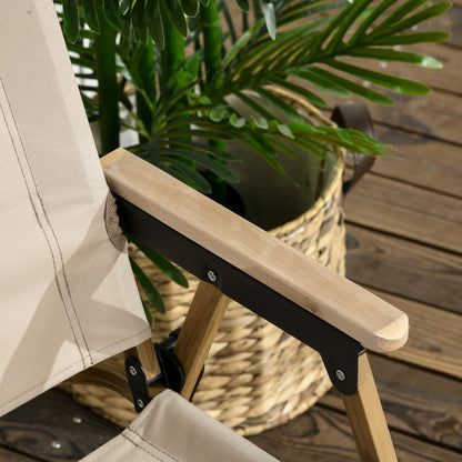 Outsunny Camping Chair for Adults, Lightweight Folding Chair, Portable Chair for Camping, Fishing, Beach and Outdoor Travel