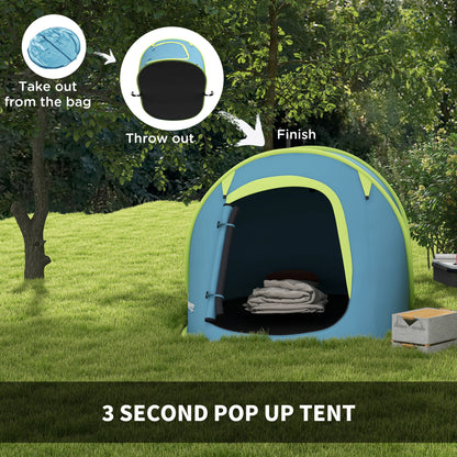 Outsunny Two-Man Pop-Up Dome Tent, with Accessories