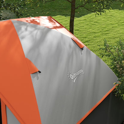 Outsunny Two Man Single Room Dome Tent, with Accessories