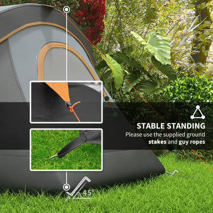 Outsunny 5-6 Man Dome Camping Tent