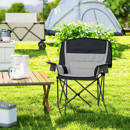 Outsunny Portable Padded Camping Chair, with Bag