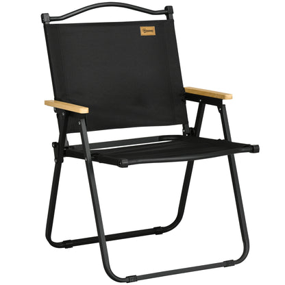 Outsunny Camping Chair for Adults, Lightweight Folding Chair, Portable Chair for Camping, Fishing, Beach and Outdoor Travel