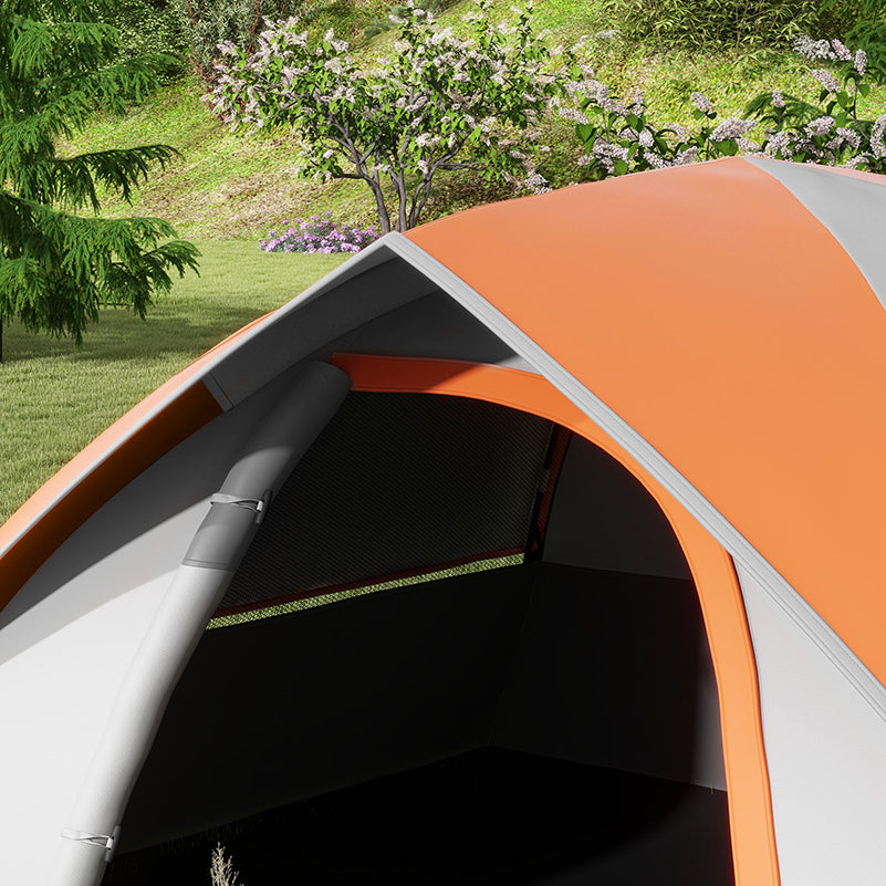 Outsunny Two Man Single Room Dome Tent, with Accessories