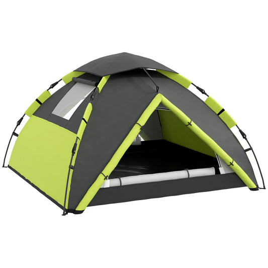 Outsunny Two-Man One Room Camping Tent, with Accessories