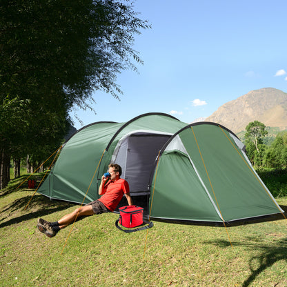 Outsunny Three-Man, Two-Room Tent